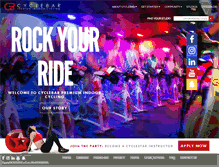 Tablet Screenshot of cyclebar.com